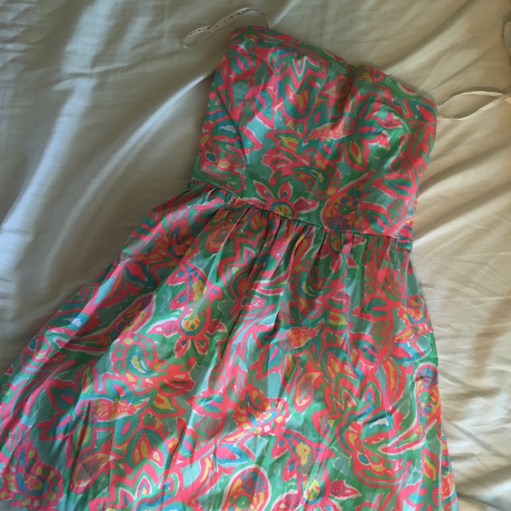 Lilly Pulitzer strapless dress